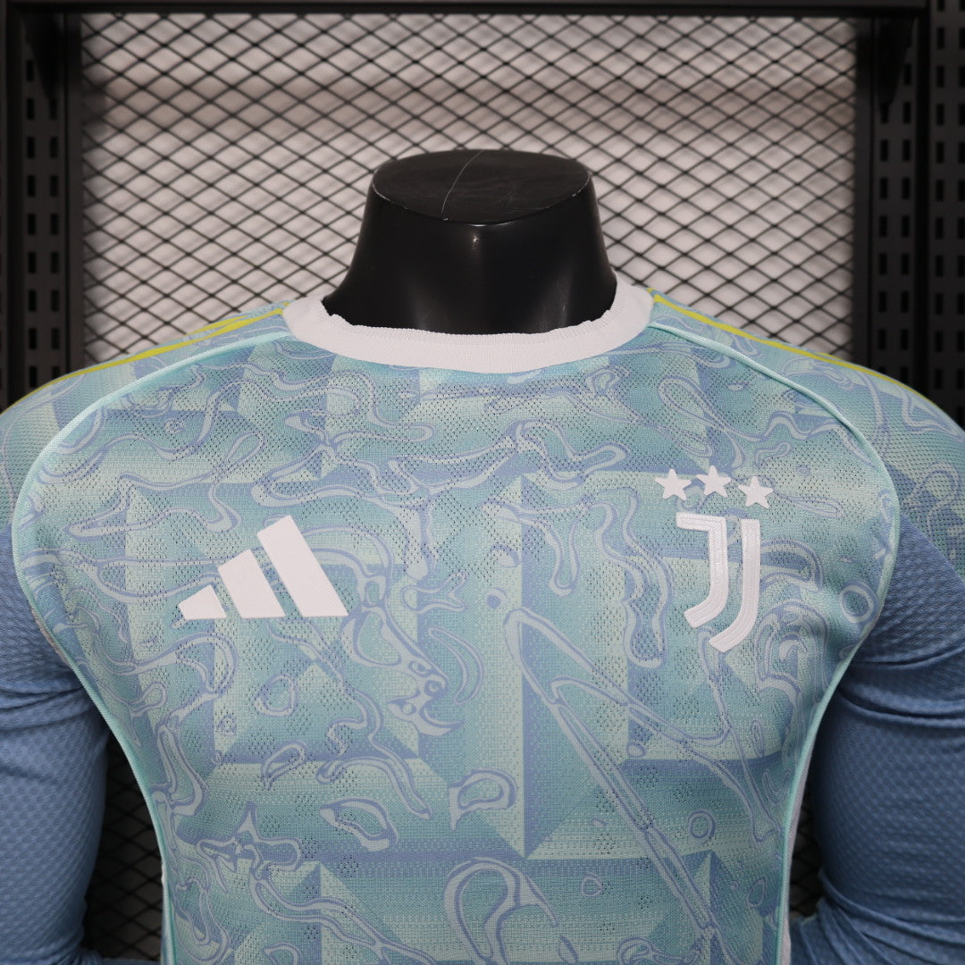 25-26 Juventus FC Away Authentic Long-Sleeve Jersey