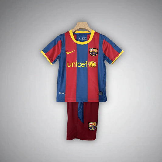 10/11 FC Barcelona Home Kids Size Kit