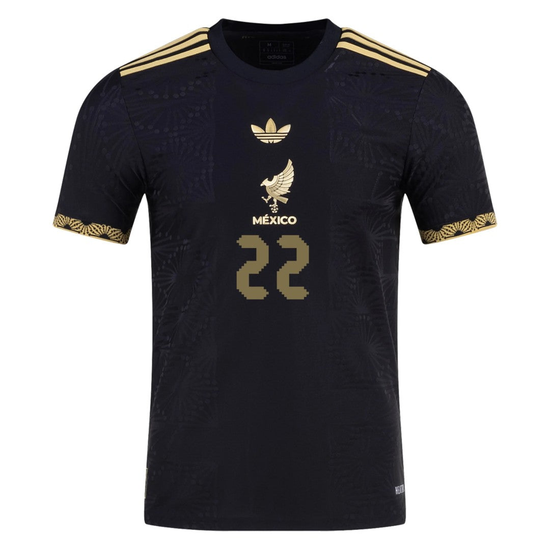 H. LOZANO #22 Mexico Third Jersey Gold Cup Player Version 2025