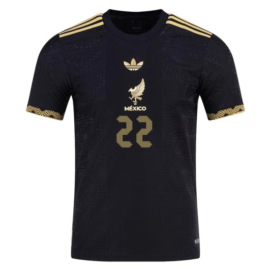 H. LOZANO #22 Mexico Third Jersey Gold Cup Player Version 2025