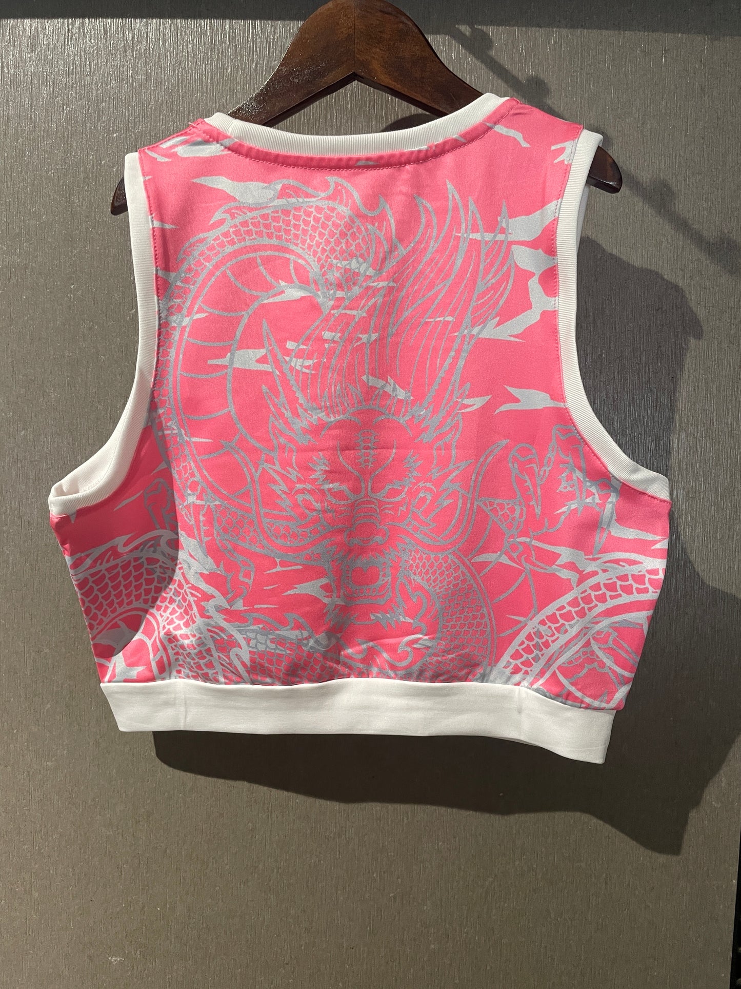 Real Madrid Pink Dragon Women's Crop-Top
