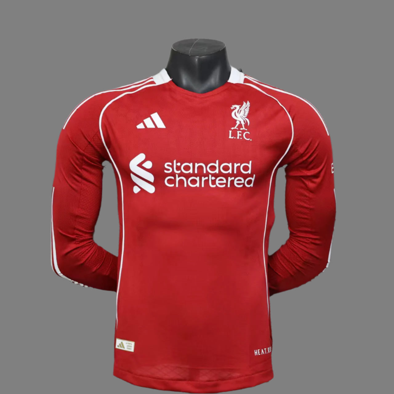 Liverpool FC 2025/26 Men's Home Player Long-Sleeve Soccer Jersey