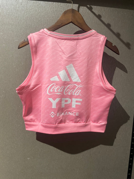 Argentina Pink Women's Crop-Top