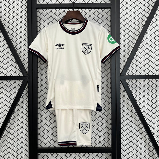 25/26 West Ham United Away Kids Size Jersey