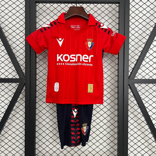 25/26 Osasuna Home Kids Size Jersey