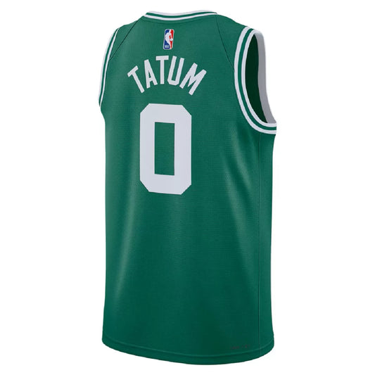 Men's Boston Celtics Jayson Tatum Green Swingman Jersey - Icon Edition