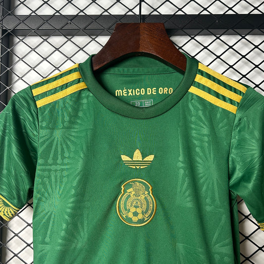 25/26 Mexico Green/Gold Kids Size Jersey