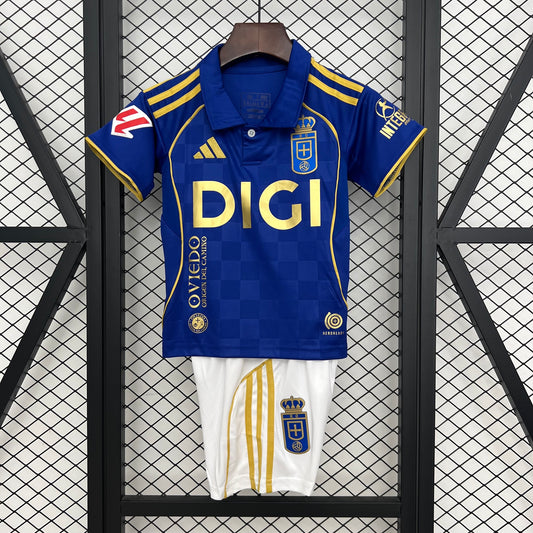 25/26 Real Oviedo Home Kids Size Jersey