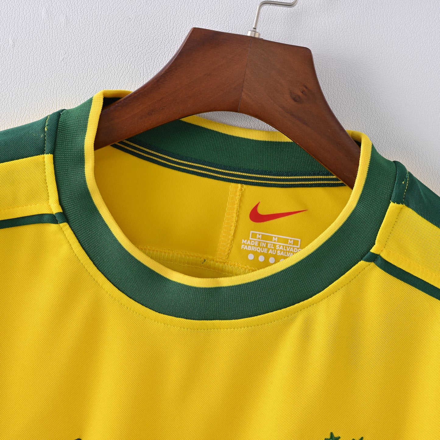 Retro Brazil 1998 Home Jersey Long Sleeve