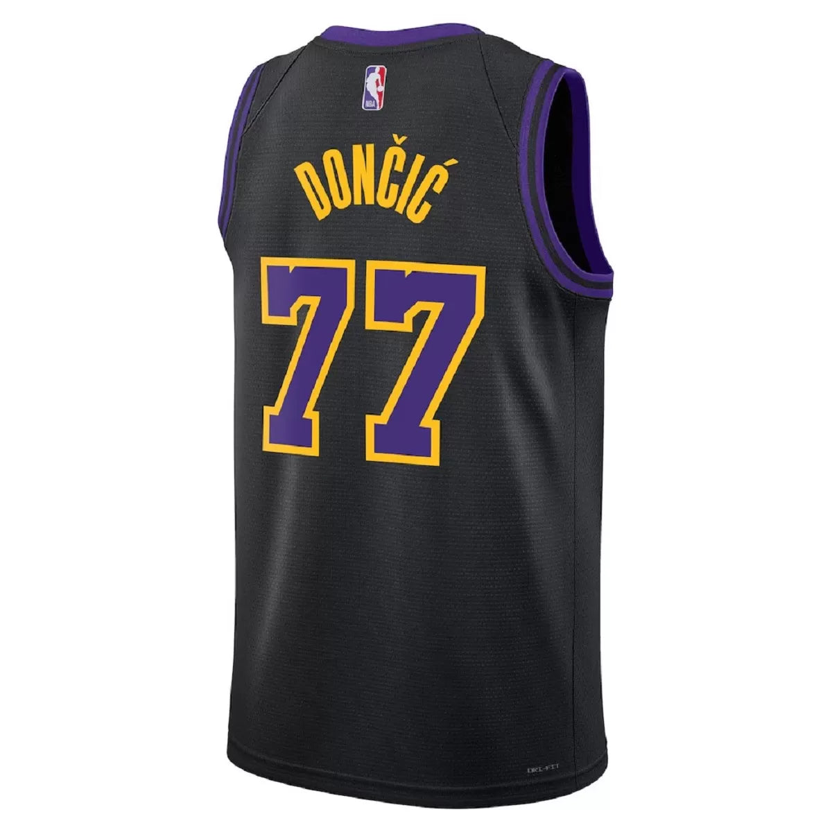 Men's Los Angeles Lakers Luka Dončić Black Swingman Jersey 2025/26 - City Edition