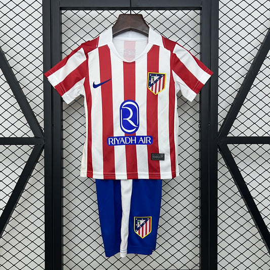 25/26 Atletico Madrid Home Kids Size Jersey