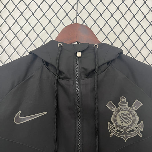 2024 Corinthians Black Windbreaker