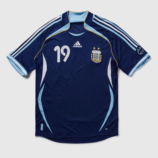 Retro Argentina 2006 Away Jersey With Messi 19