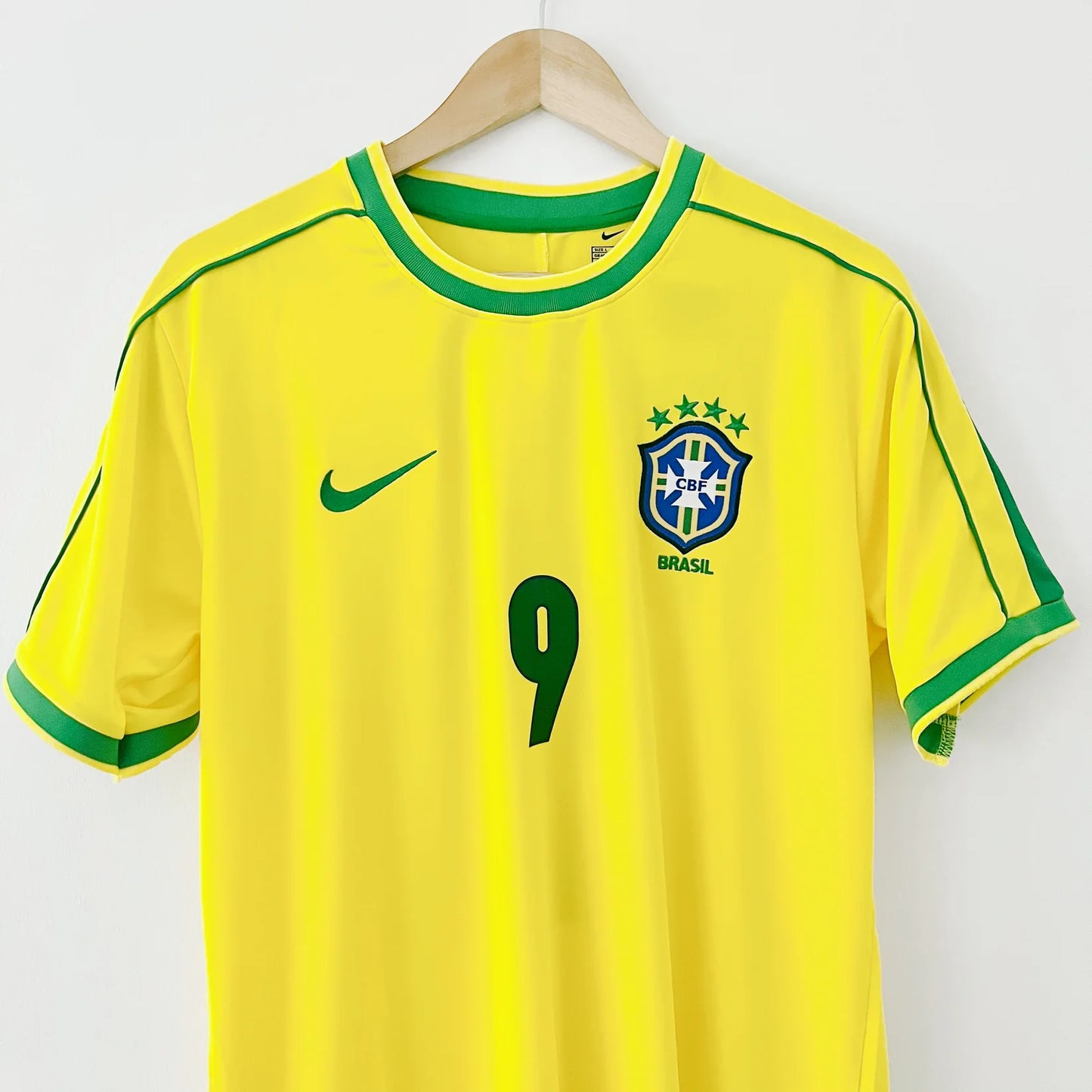Camiseta retro de Brasil Copa del Mundo 1998 Local