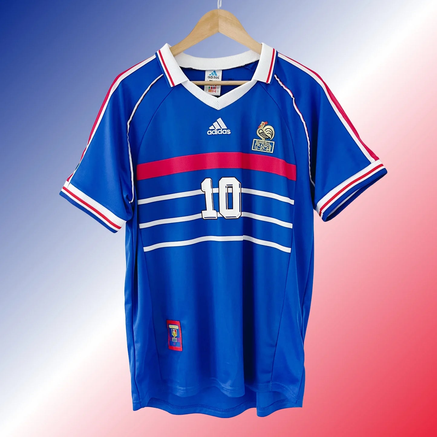 Retro France Shirt World Cup 1998 Home Jersey