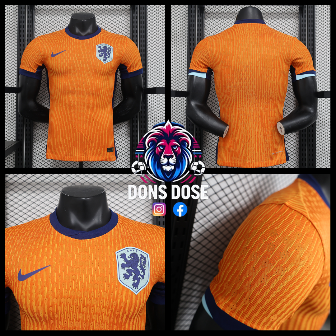 2024 Netherlands Home Player Jersey