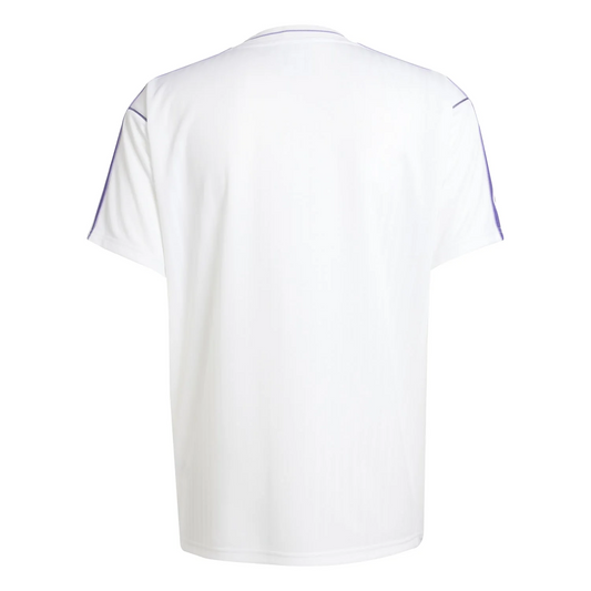 Real Madrid White Trefoil Tee 2025