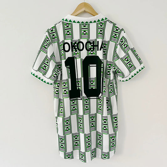 Camiseta retro de fútbol de visitante de Nigeria de la Copa Mundial de 1994