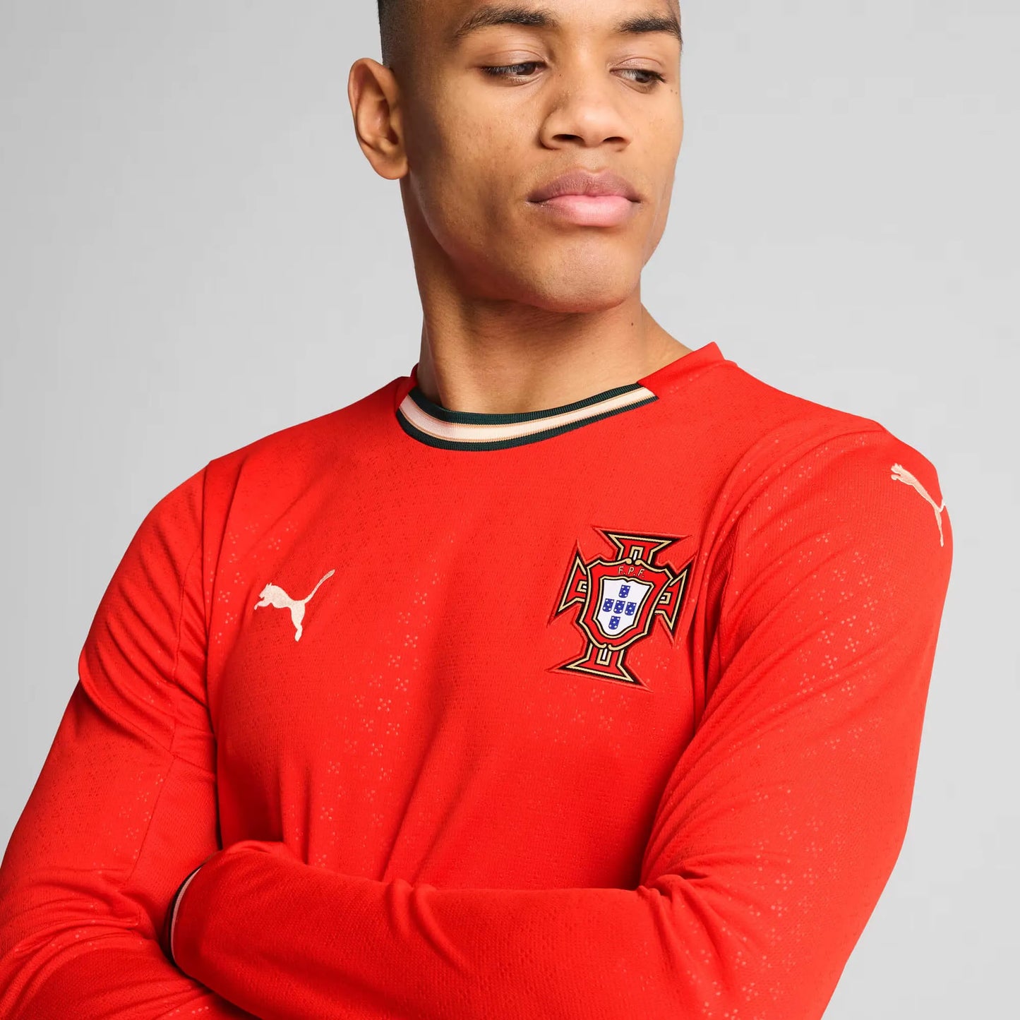 Portugal 2025 Home Long-Sleeve Jersey FV