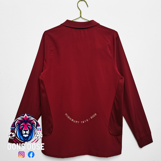 Camiseta de fútbol retro de visitante del Arsenal FC 05/06