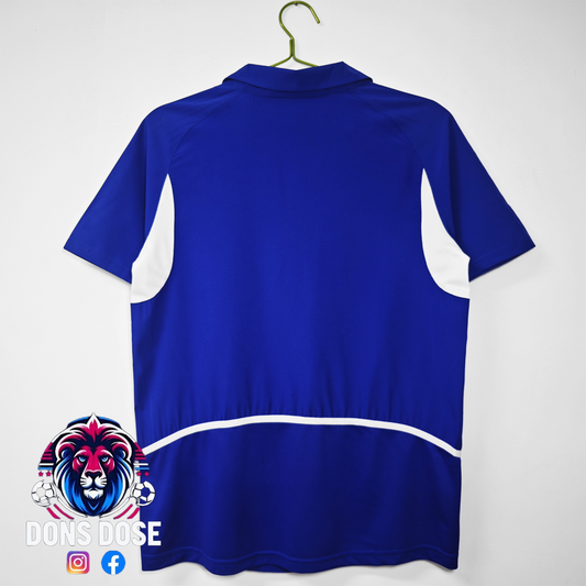 Camiseta retro de fútbol de visitante de Brasil 2002