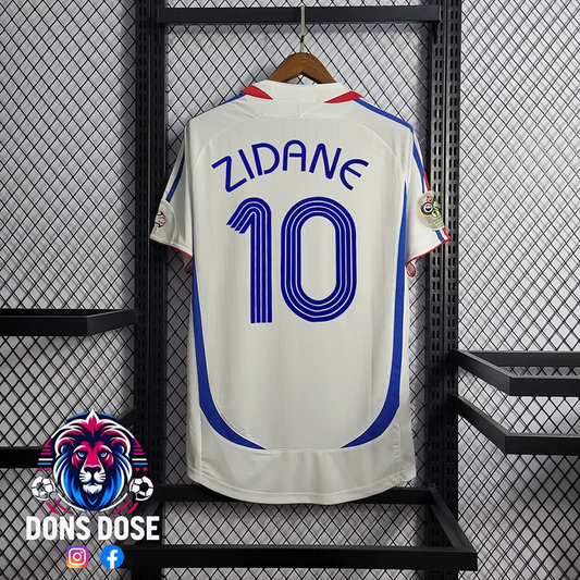 Camiseta de fútbol retro de Zidane, Francia, 2006, número 10