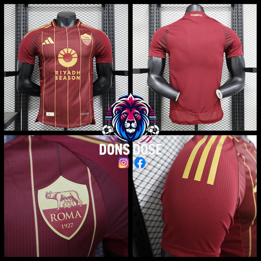 24/25 AS Roma Home Player Jersey