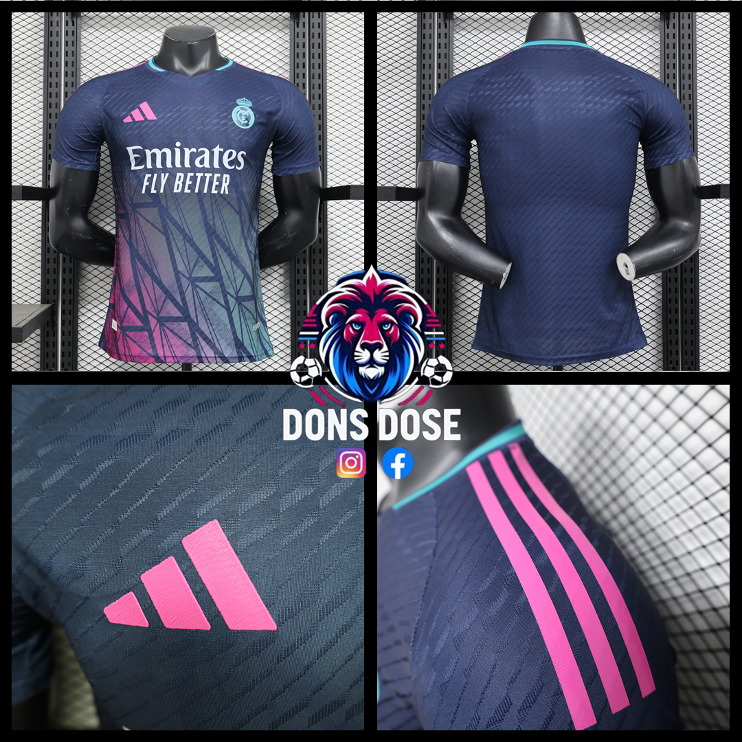 Real Madrid Pink/Blue Special Edition Player Jersey