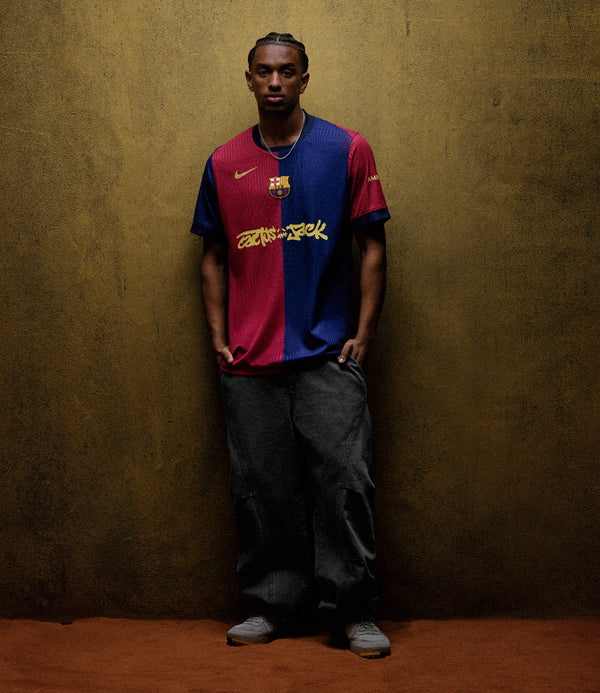 Men's Limited Edition Cactus Jack BARCELONA X TRAVIS SCOTT 24/25 Soccer Player Version Jersey