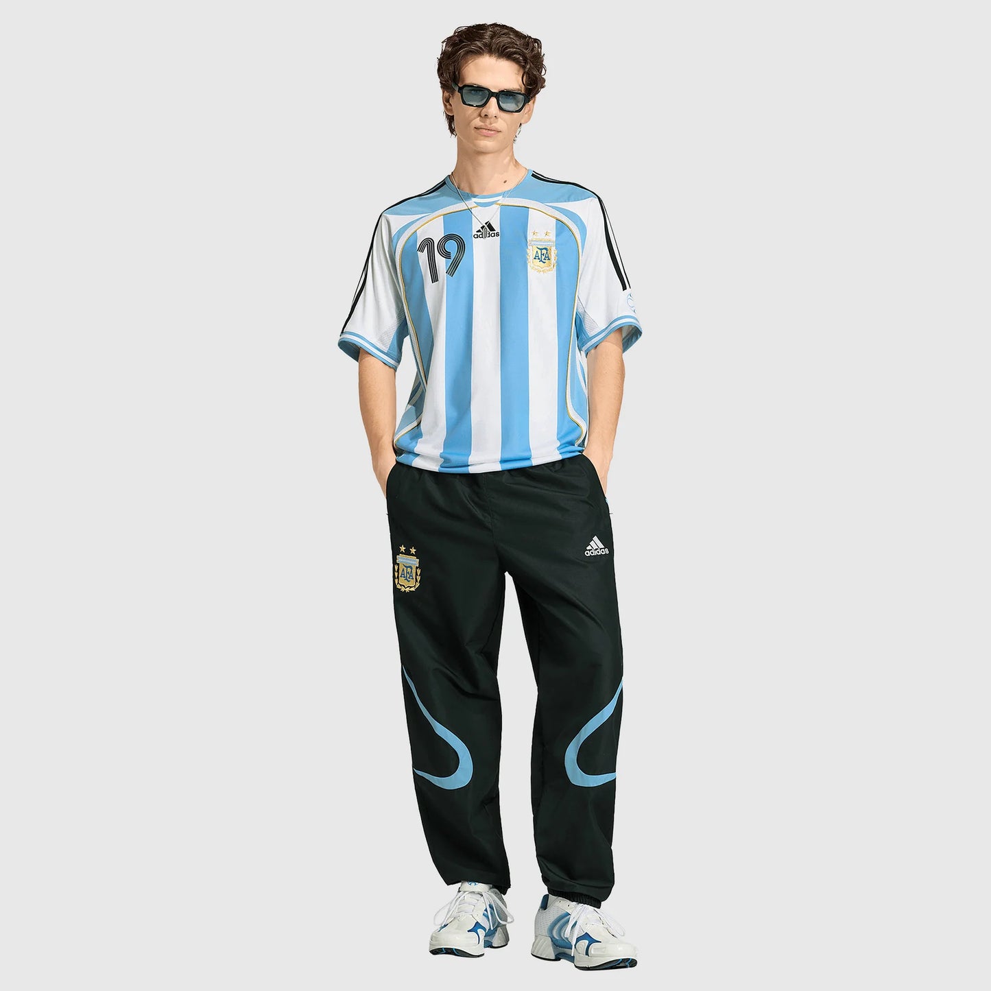 Retro Argentina 2006 Home Jersey With Messi 19