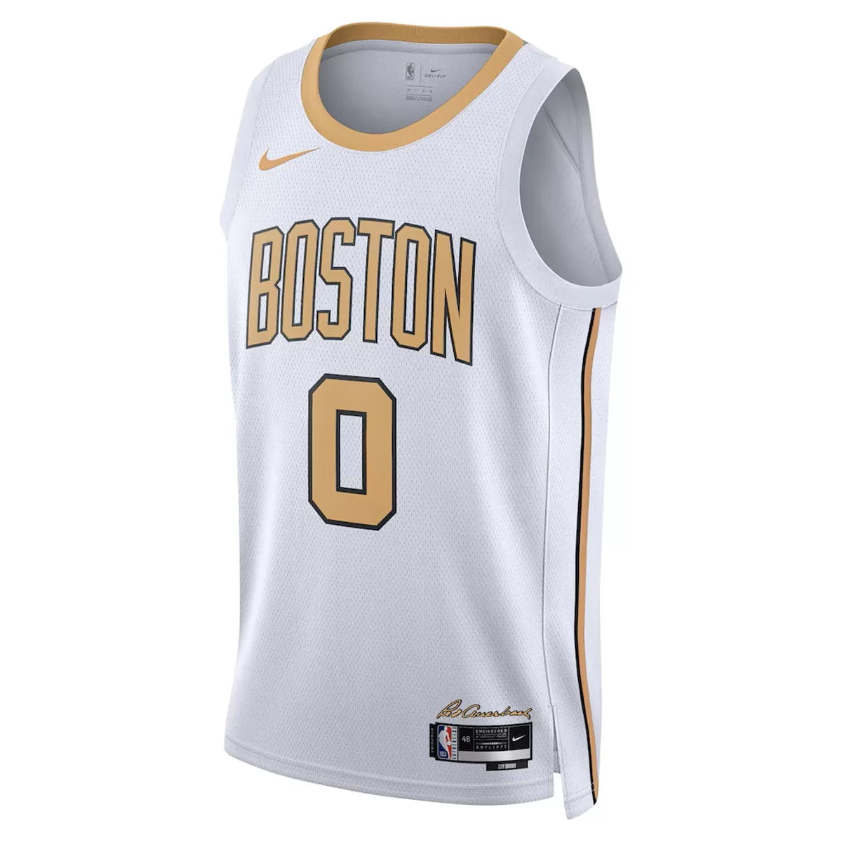 Men's Boston Celtics Jayson Tatum #0 White Swingman Jersey 2025/26 - City Edition