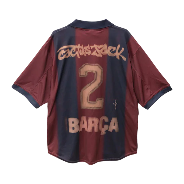 Barcelona X Travis Scott Retro Home Shirt Soccer Jersey 25-26
