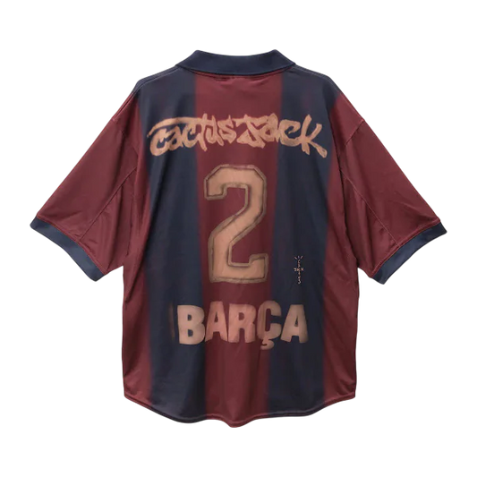 Barcelona X Travis Scott Retro Home Shirt Soccer Jersey 25-26