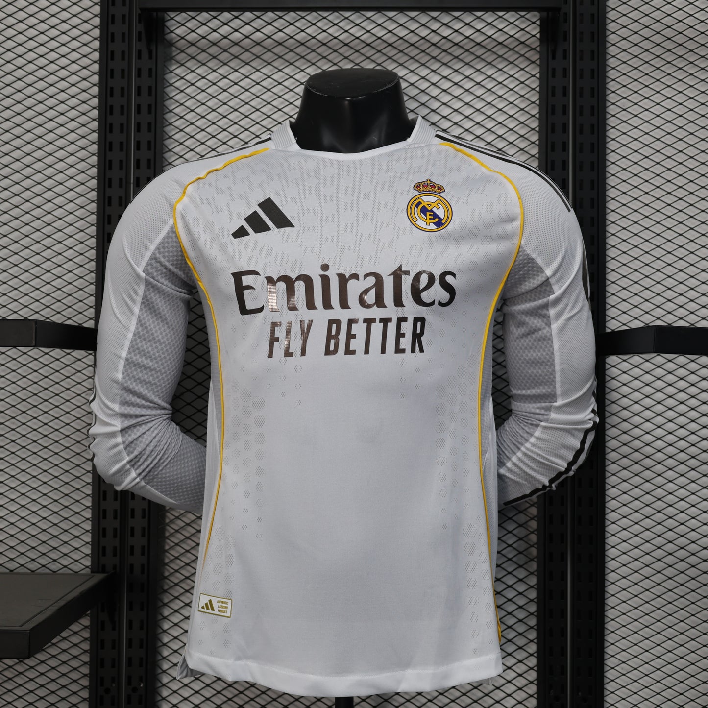25-26 Real Madrid Home Long-Sleeve Authentic Jersey