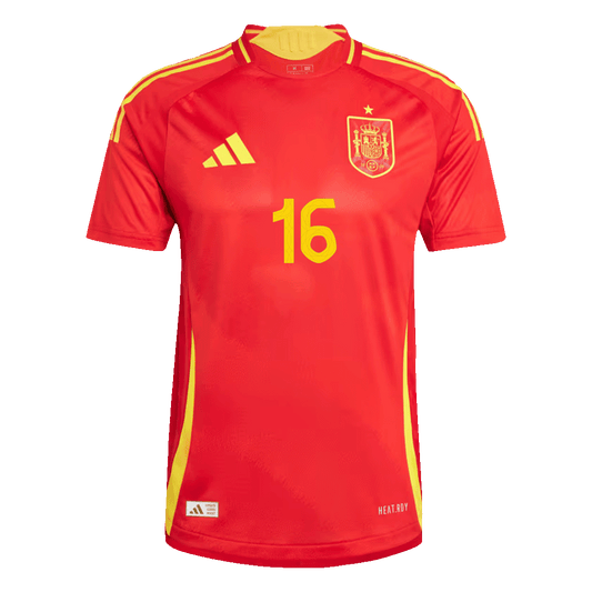 RODRIGO #16 Spain Home Jersey Player Version Euro 2024