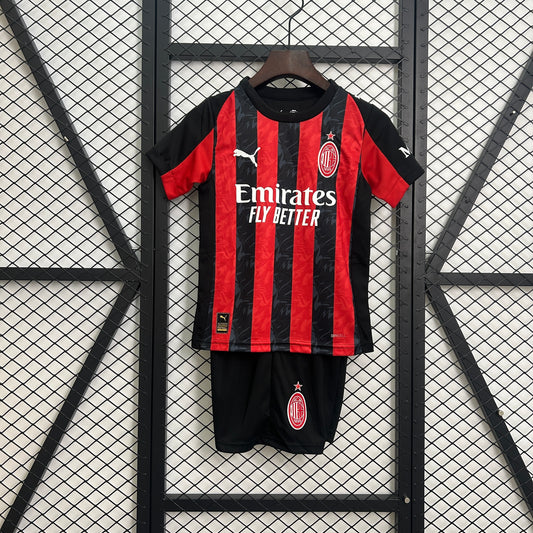 25/26 AC Milan Home Kids Size Jersey
