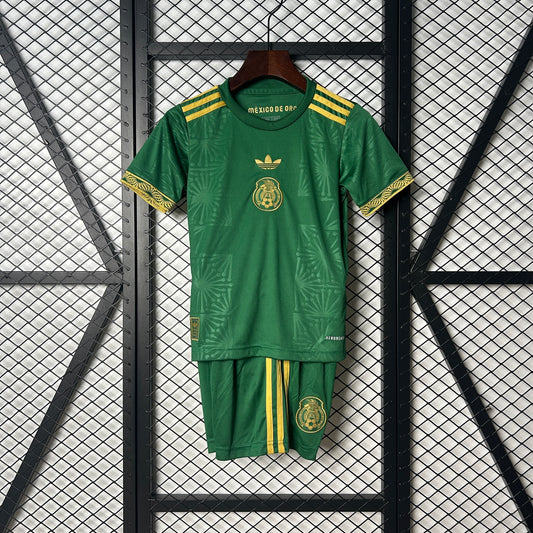 25/26 Mexico Green/Gold Kids Size Jersey