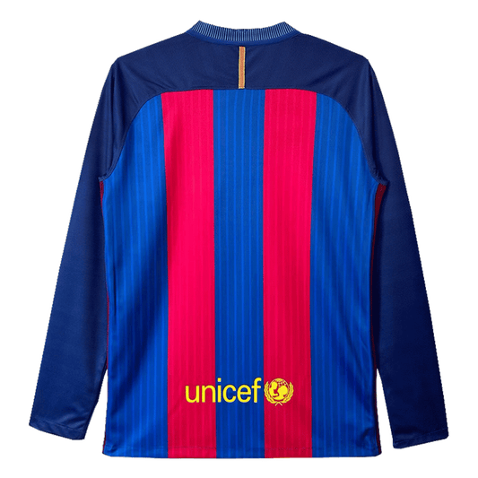 Retro Barcelona Home Long Sleeve Jersey 2016/17