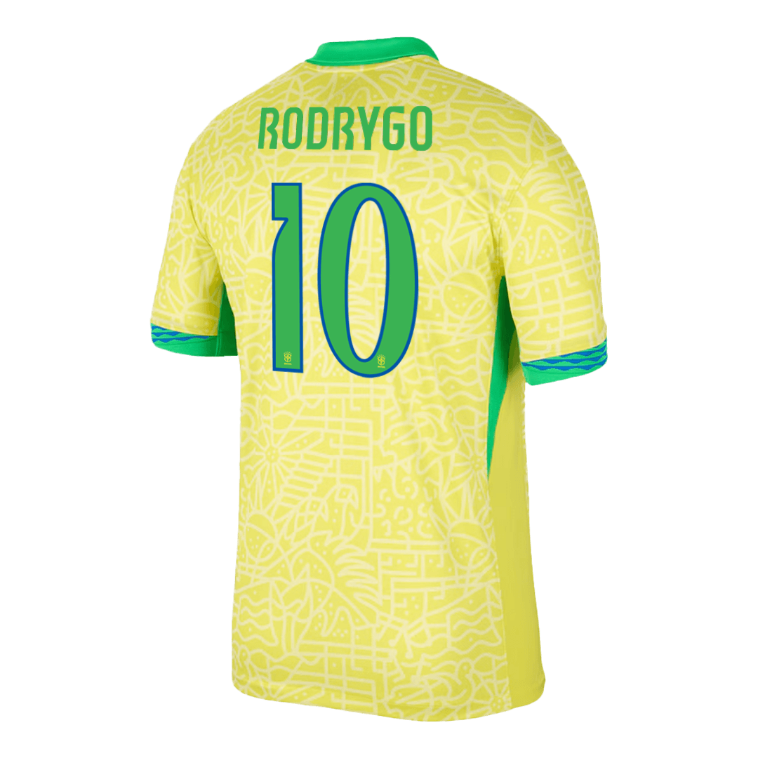 RODRYGO #10 Brazil Home Jersey Copa America 2024 FV