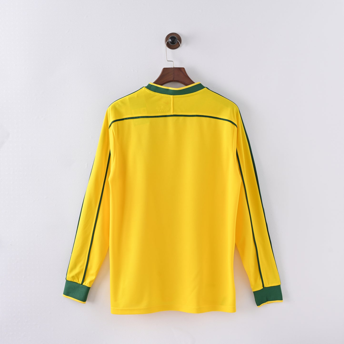 Retro Brazil 1998 Home Jersey Long Sleeve