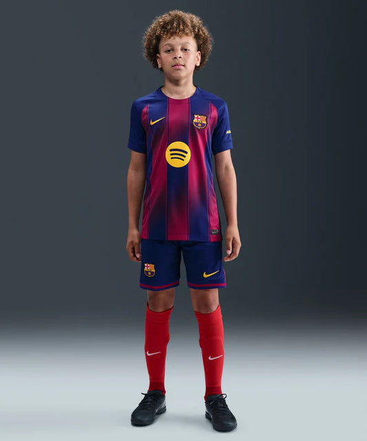 FC Barcelona 2025/26 Home Kids Soccer Jersey