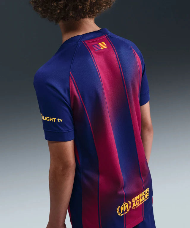 FC Barcelona 2025/26 Home Kids Soccer Jersey