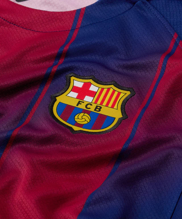 FC Barcelona 2025/26 Home Kids Soccer Jersey