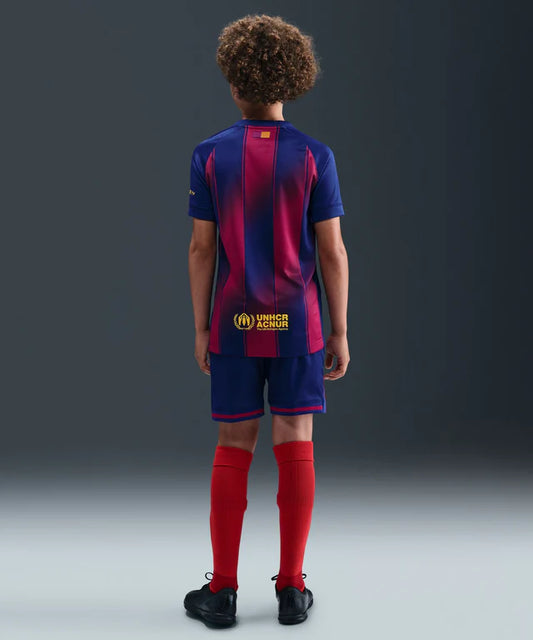 FC Barcelona 2025/26 Home Kids Soccer Jersey