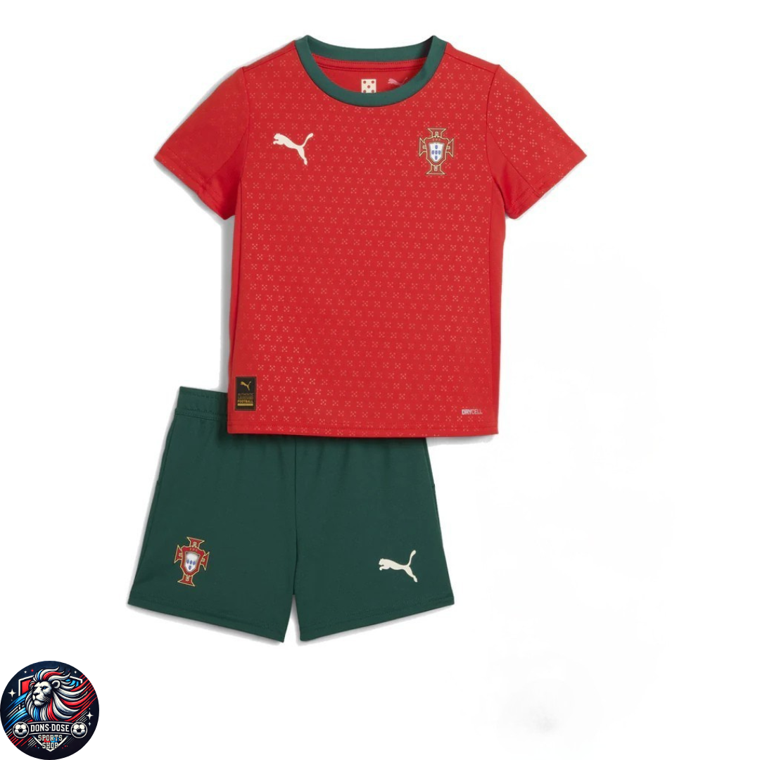 Kids Portugal Home Kit Jersey+Shorts 2025