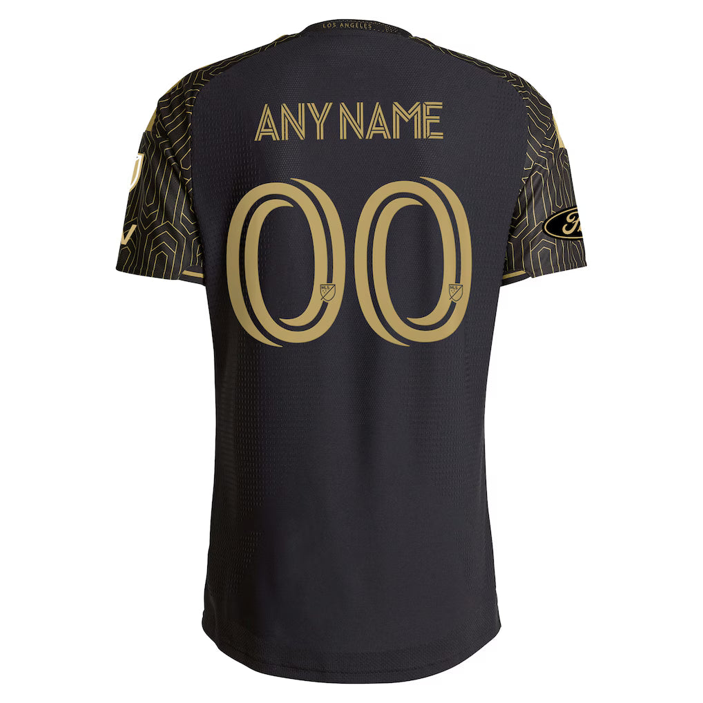 Men's LAFC Black 2026 Primary Kit On-Field Authentic Patch Custom Jersey