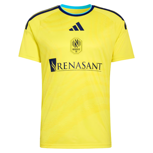 Men's Nashville SC Cristian Espinoza Yellow 2026 The Reverb Kit Replica Jersey