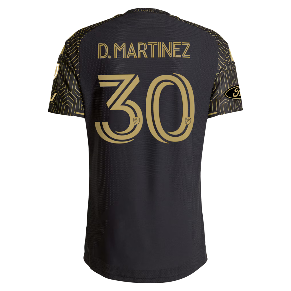 Men's LAFC David Martínez Black 2026 2026 Primary Kit On-Field Authentic Patch Jersey