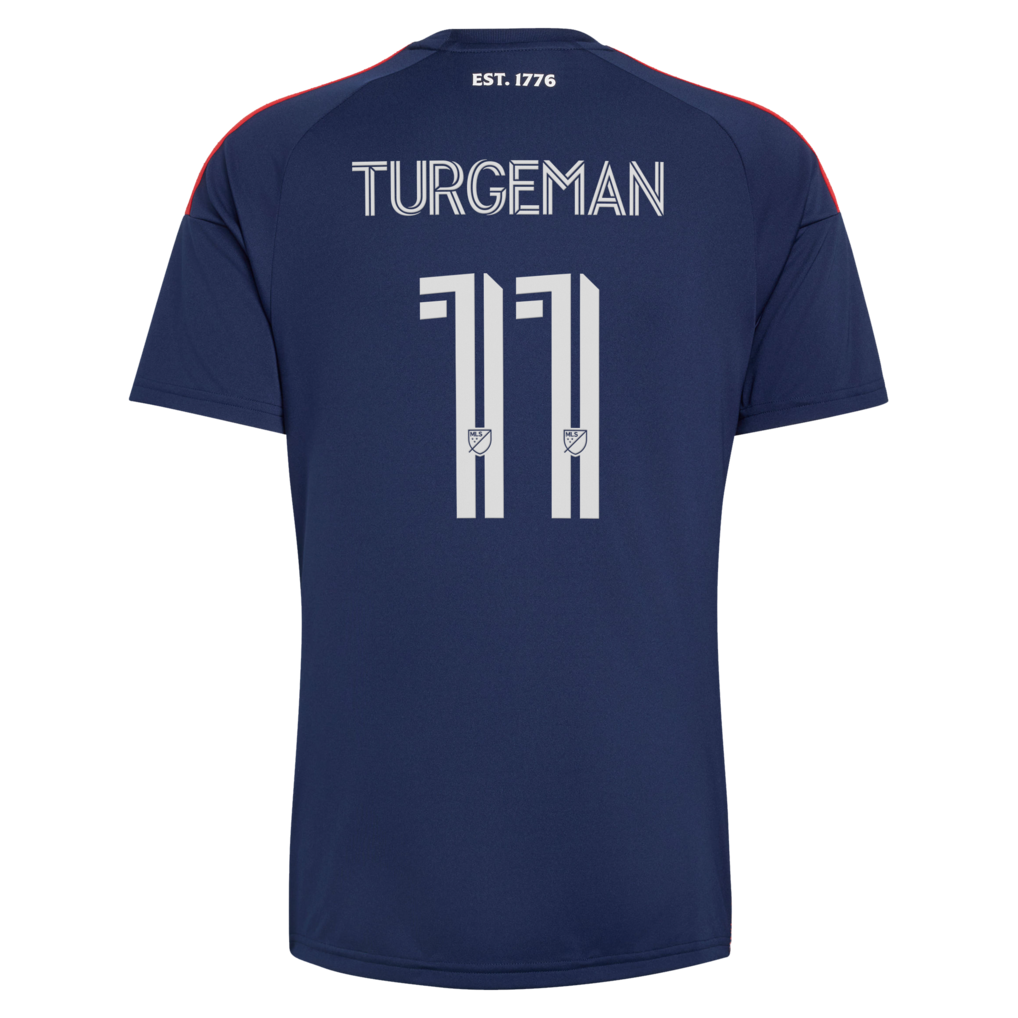 Men's New England Revolution Dor Turgeman Blue 2026 Independence Day Replica Jersey