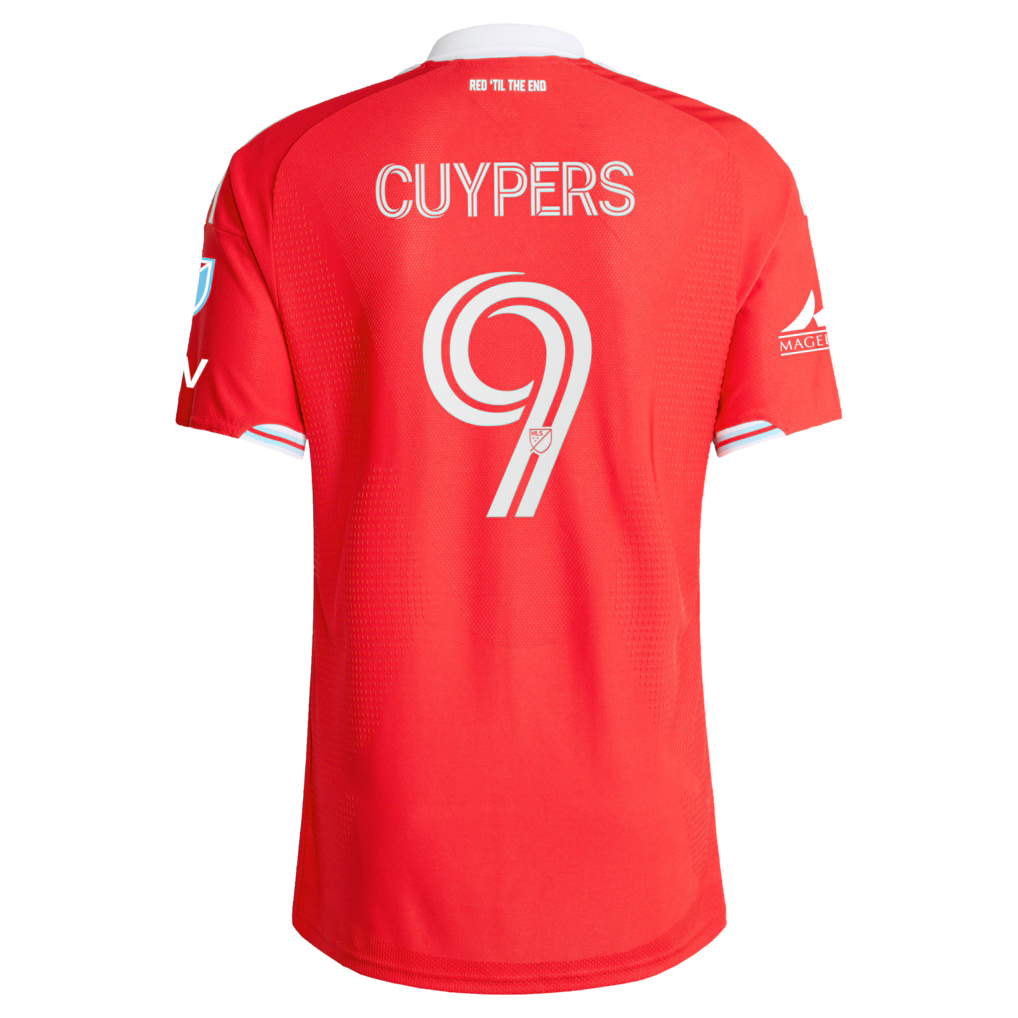 Men's Chicago Fire Hugo Cuypers Red 2026 Forever Red On-Field Authentic Patch Jersey